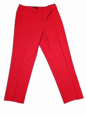 NWOT Talbots Woman Heritage Fit Red Dress Pants Trousers Size 12W